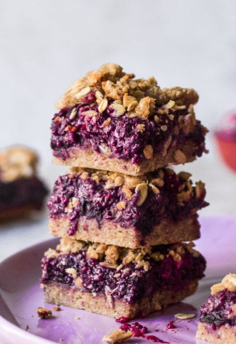 Vegan Berry Crumble Bars