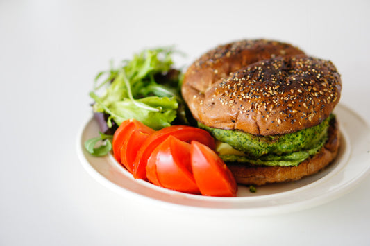veggie burger- O2 Living blog makers of organic cold-pressed fruit and vegetable Living Juice