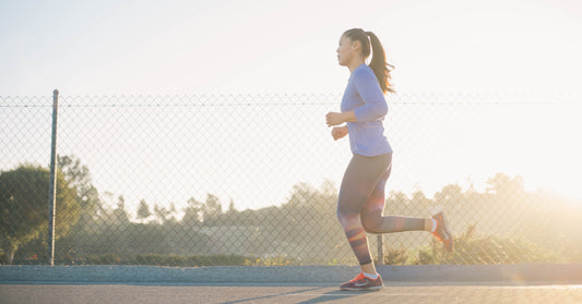 women getting exercise by running outside