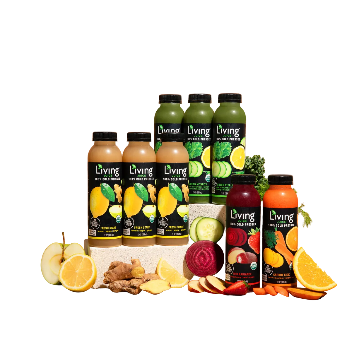 Cold-Pressed Cleanse 12 oz Cold-Pressed Juices (1, 3, 5 or 7 days)