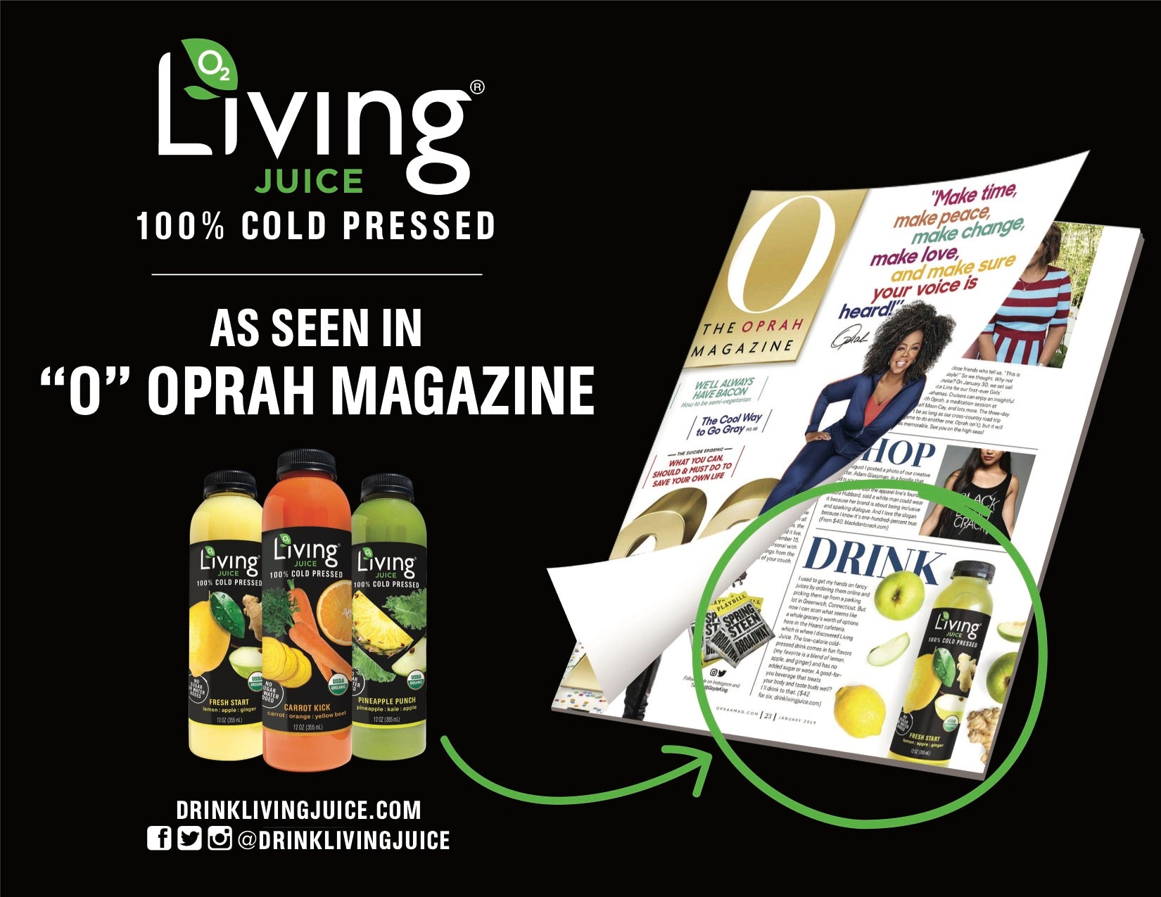 Living Juice seen in O, The Oprah Magazine