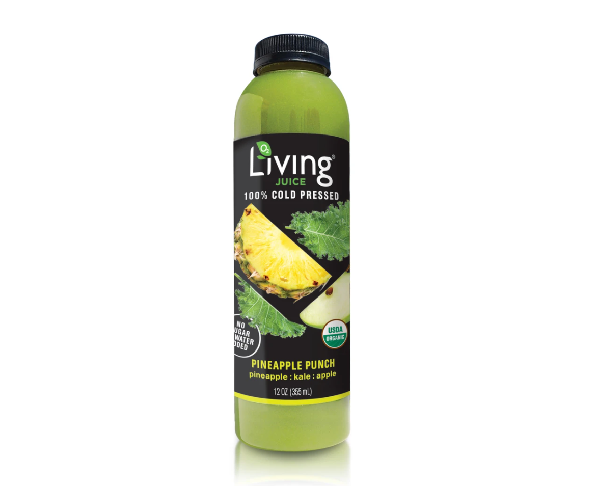 pineapple punch- O2 Living blog makers of organic cold-pressed fruit and vegetable Living Juice
