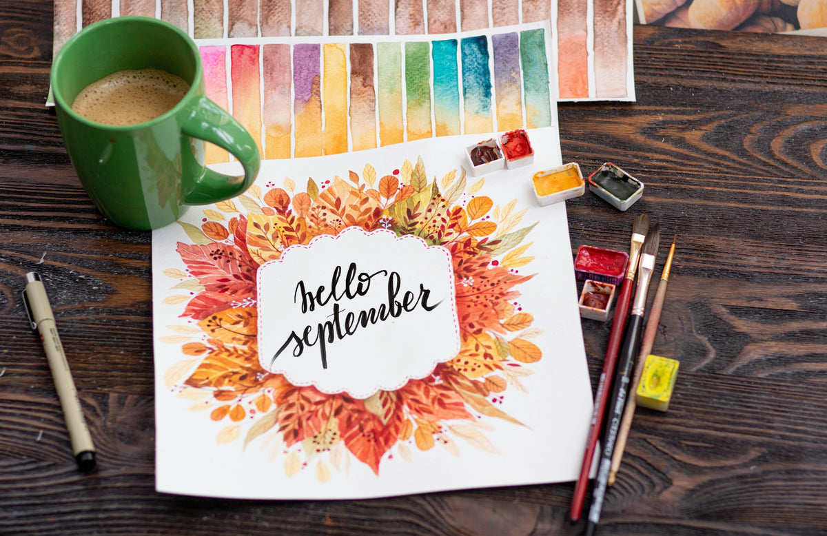 September painting - blog by makers of organic cold-pressed fruit and vegetable Living Juice