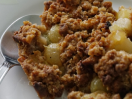 No-Bake Raw Apple & Pear Nut Crisp
