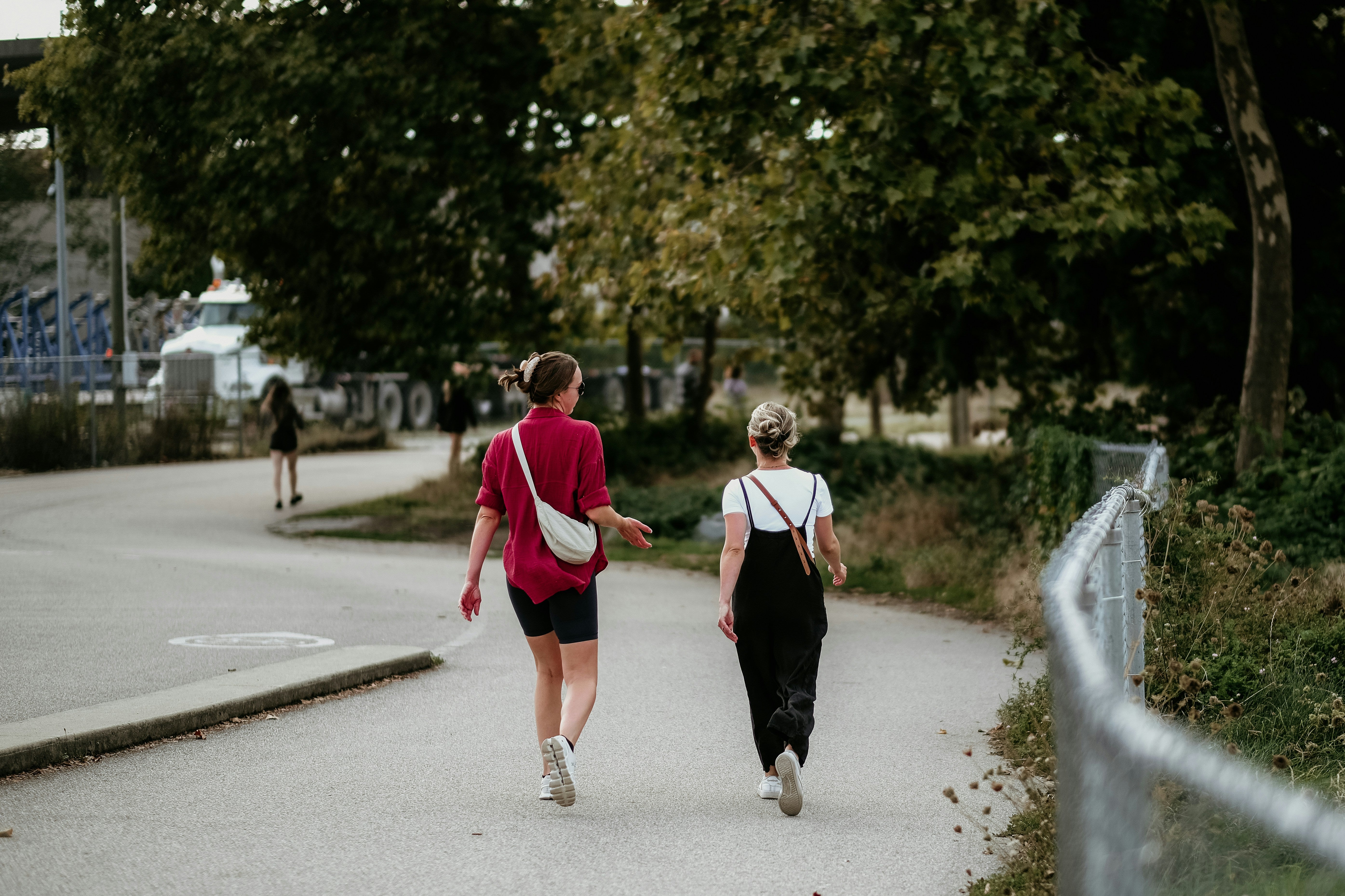 Friends walking outside - blog by makers of organic cold-pressed fruit and vegetable Living Juice