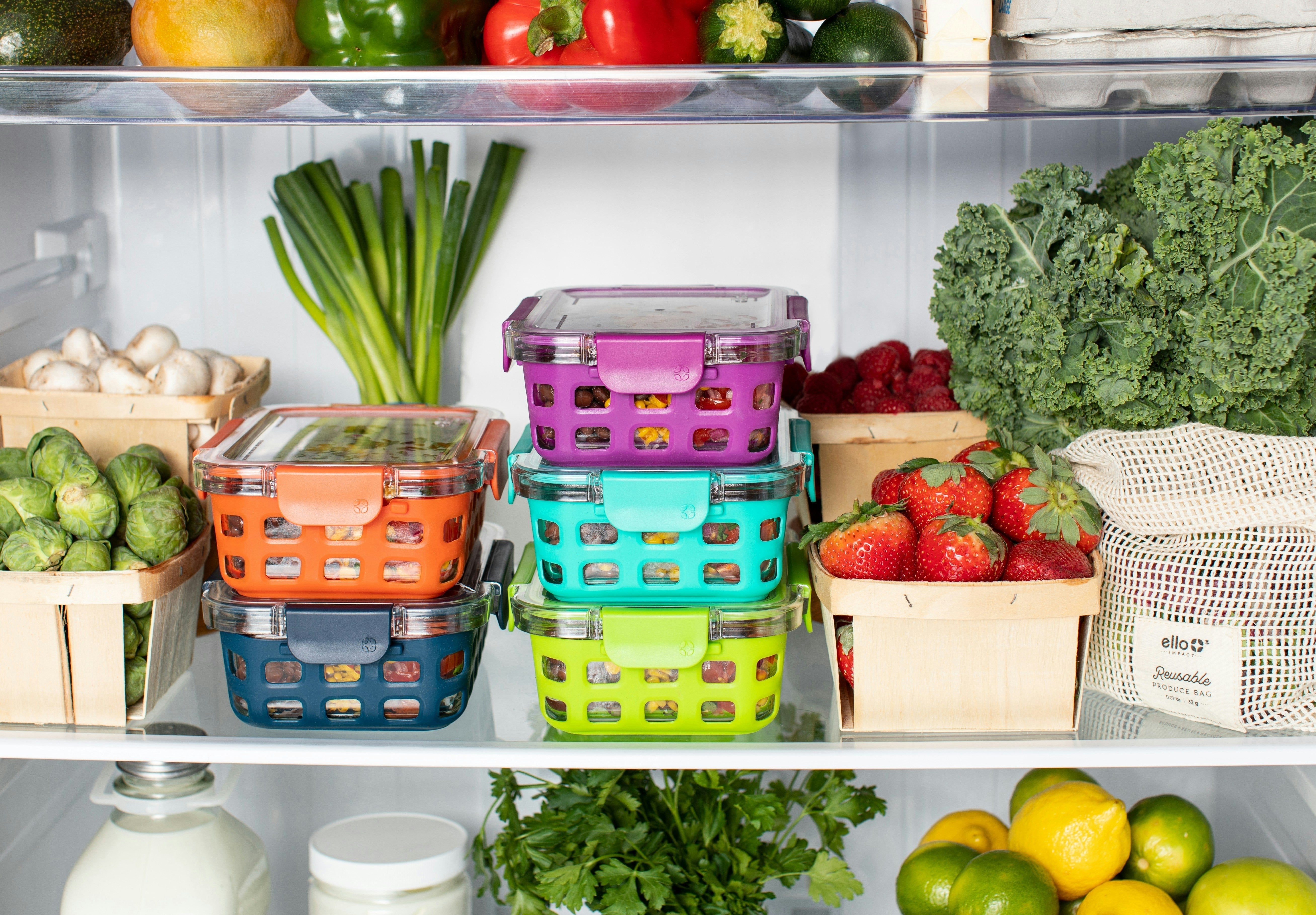 Meal prep fridge - blog by makers of organic, cold-pressed fruit and vegetable Living Juice