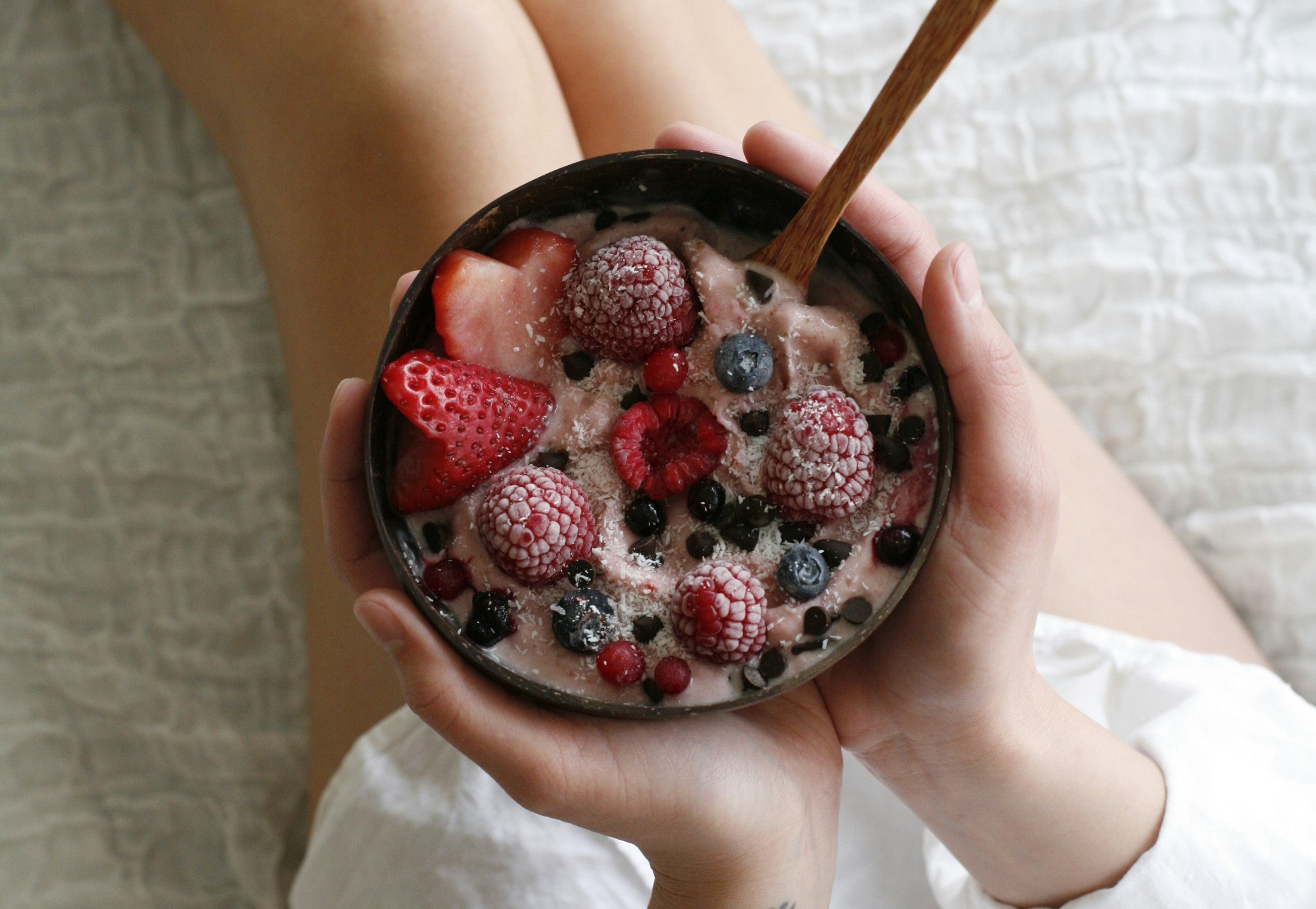 Energy burst orange chocolate sundae - by makers of organic cold-pressed fruit and vegetable Living Juice