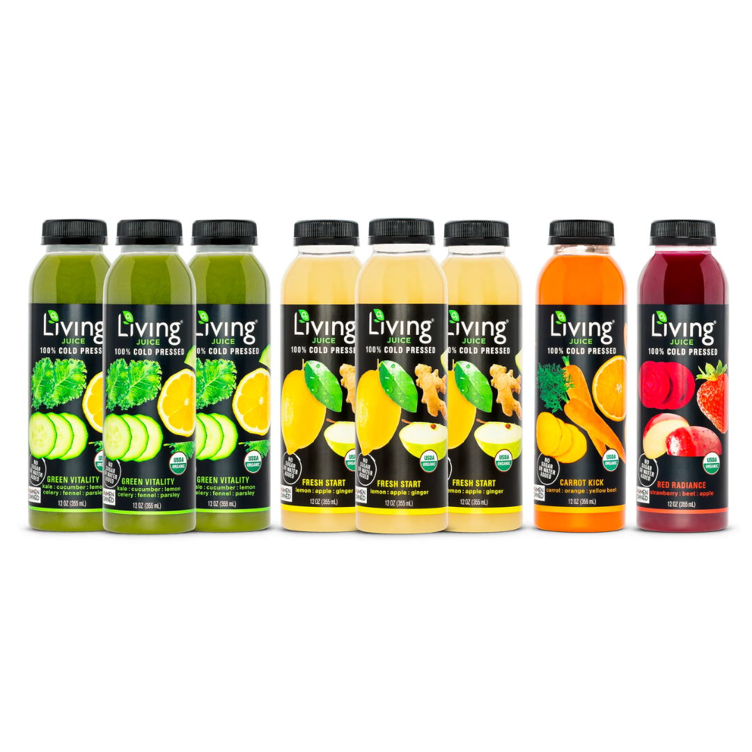 Living Juice Cleanse – 8 Juices Per Day