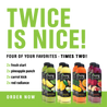 Living Juice Starter Pack - 100% Cold Pressed Fresh Start, Pineapple Punch, Carrot Kick and Red Radiance.